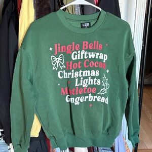 a:glow Festive Green Christmas Sweater